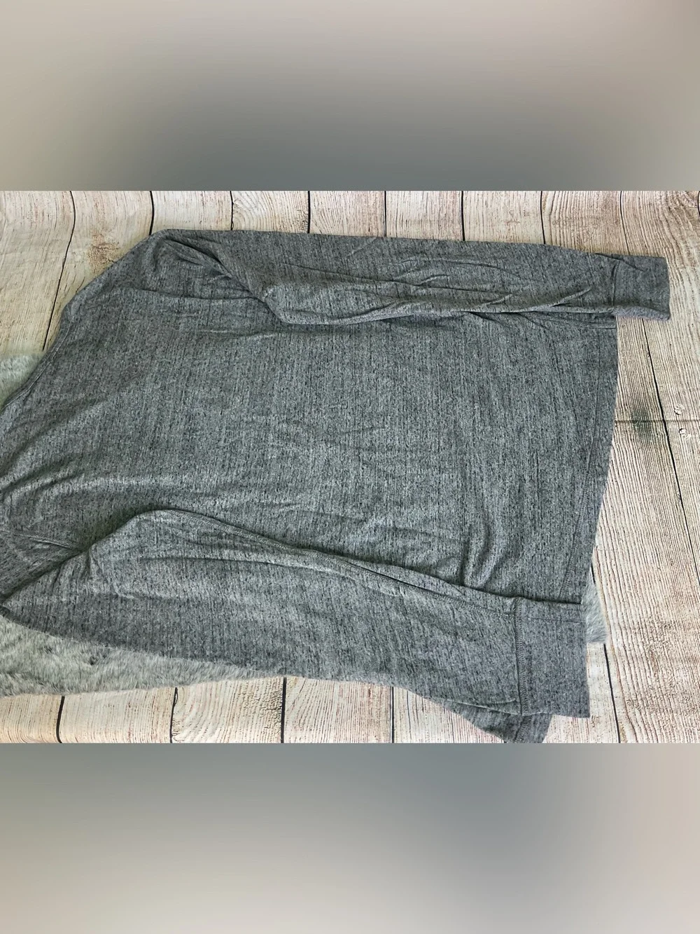 J. Crew Men's Long Sleeve Henley Heather Gray Size XLT